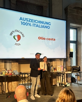 Auszeichnung 100% italienisch in der Botschaft